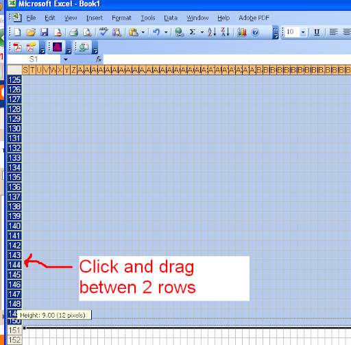 ChemKnits How to Make a Knitting Chart in Excel (Part 1 Setting up